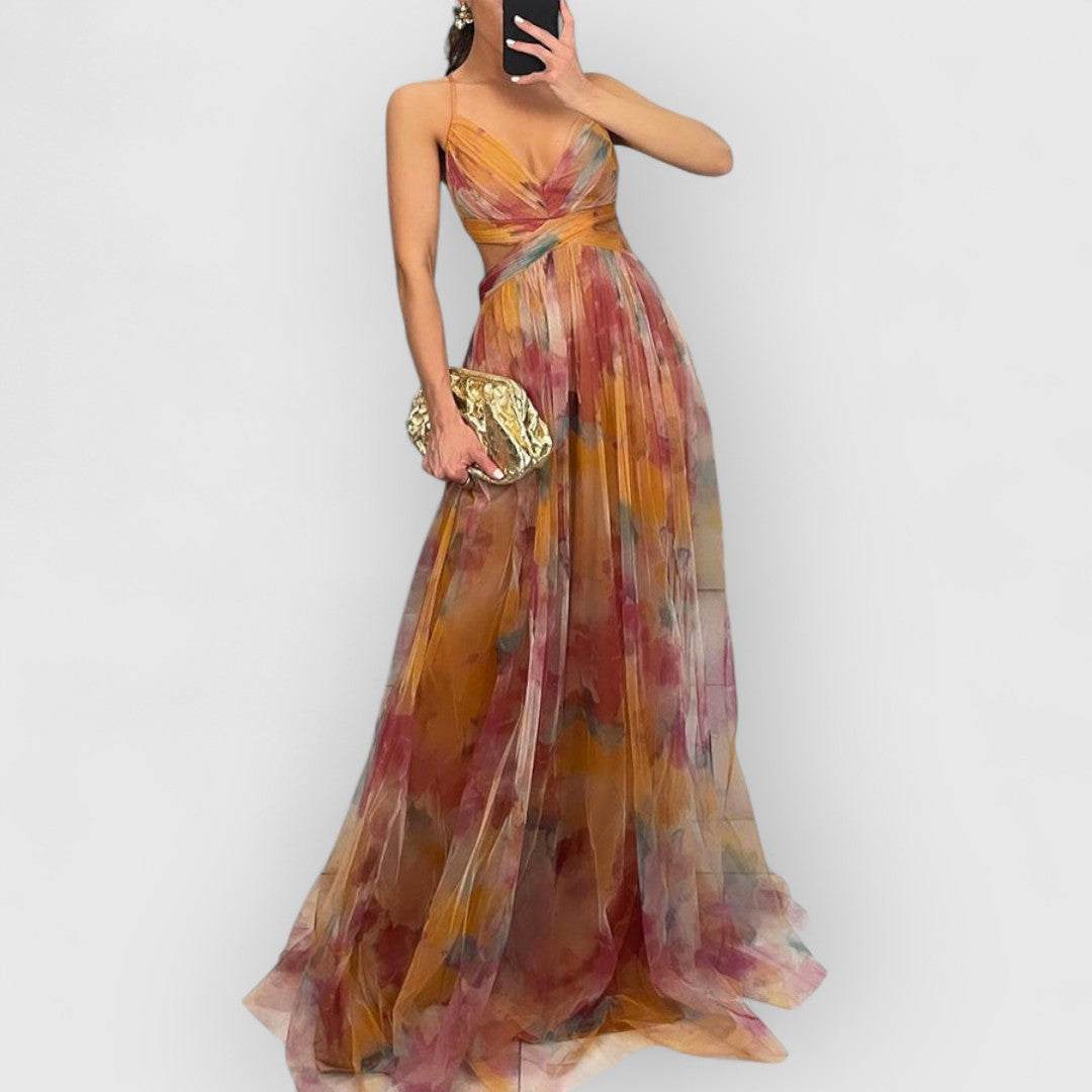 Agnieszka | Maxikleid z kwiatowym nadrukiem