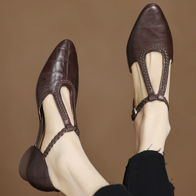 Sarah&Kate™| Skórzane Mary Janes Kepa