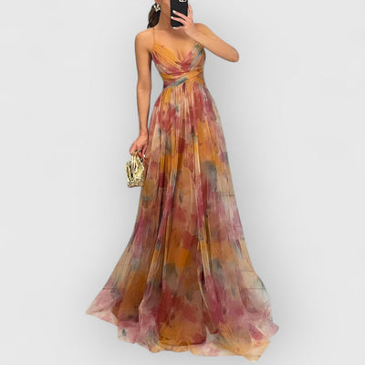 Agnieszka | Maxikleid z kwiatowym nadrukiem
