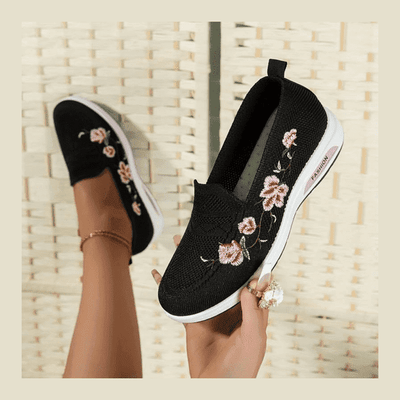 Lily™ – Pohodlné ortopedické slip-on boty s elegantními květinami