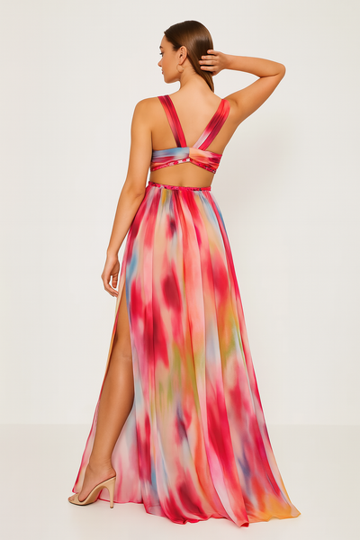 Cecylia™ | Malowana Sukienka Maxi