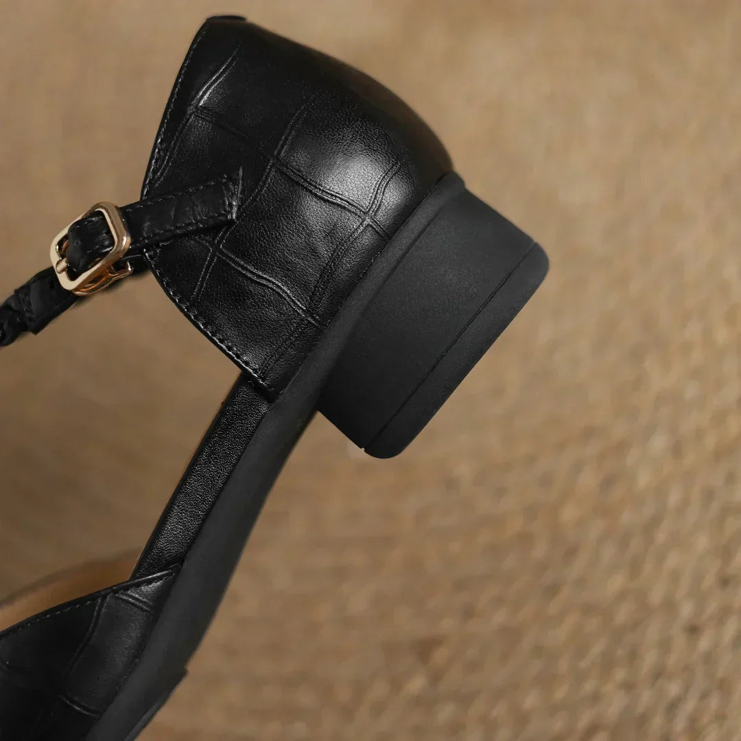 Sarah&Kate™| Skórzane Mary Janes Kepa