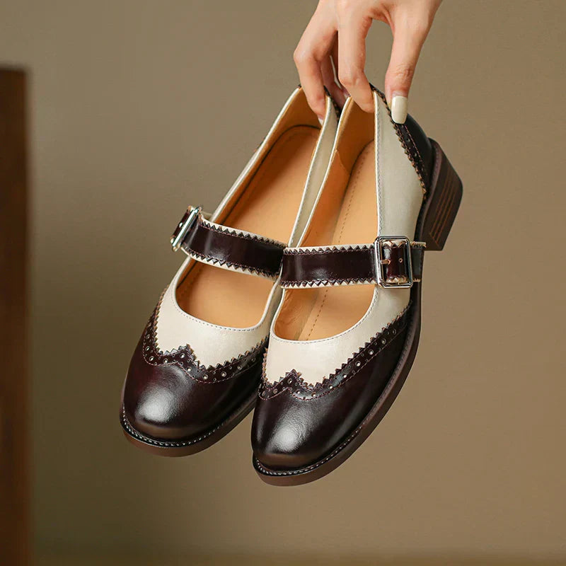 Sarah&Kate™| Skórzane Mary Janes Miana