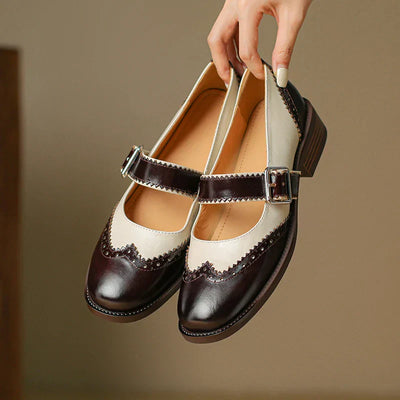 Sarah&Kate™| Skórzane Mary Janes Miana