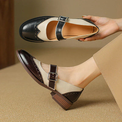 Sarah&Kate™| Skórzane Mary Janes Miana