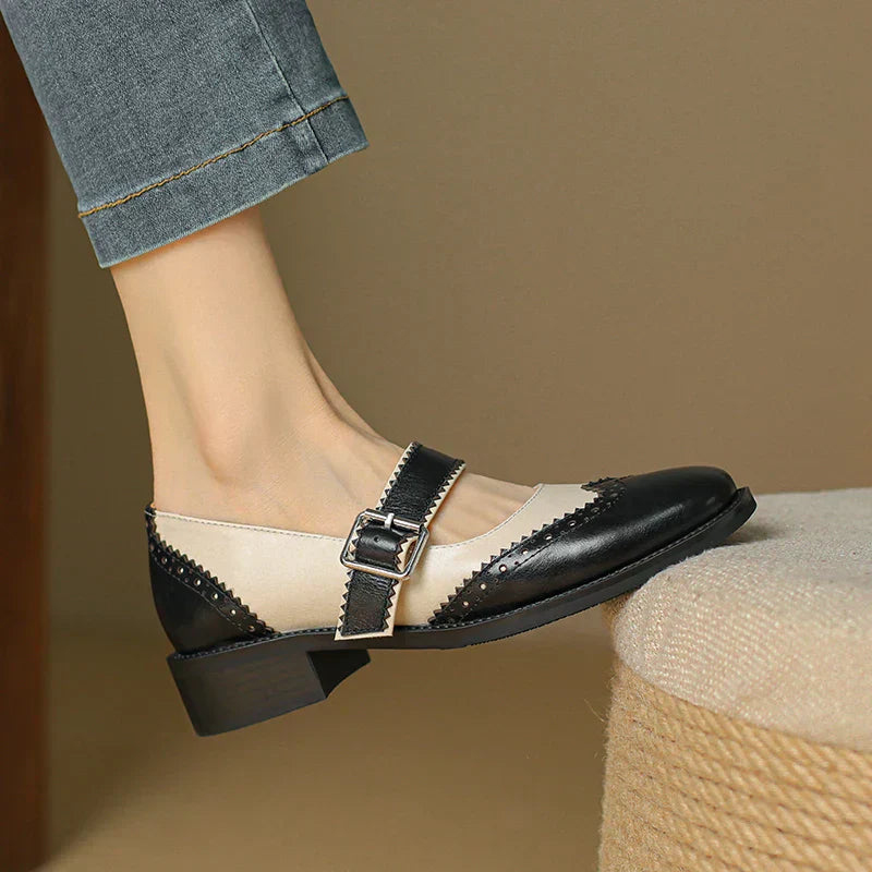 Sarah&Kate™| Skórzane Mary Janes Miana