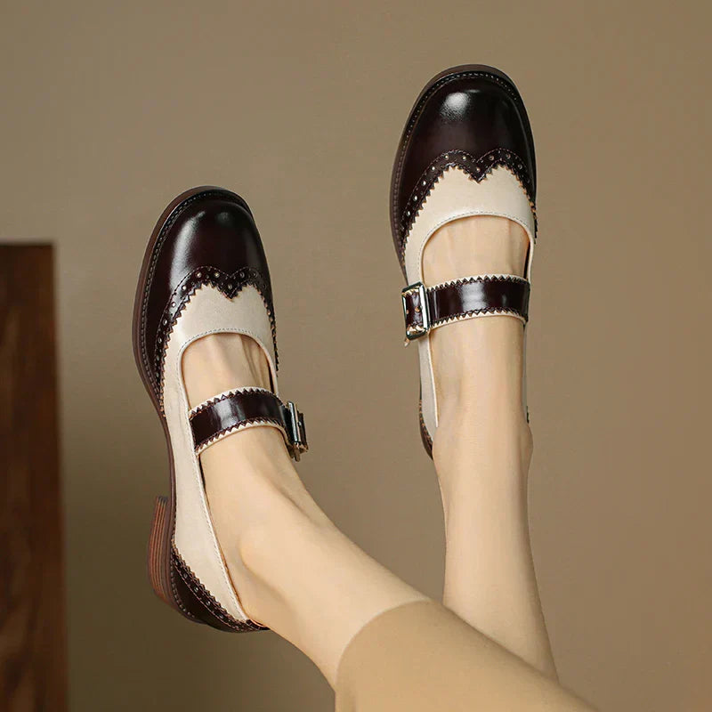 Sarah&Kate™| Skórzane Mary Janes Miana
