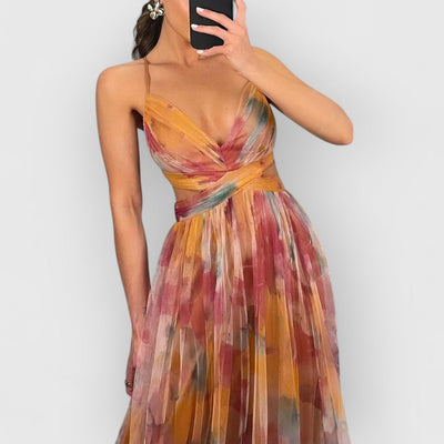 Agnieszka | Maxikleid z kwiatowym nadrukiem