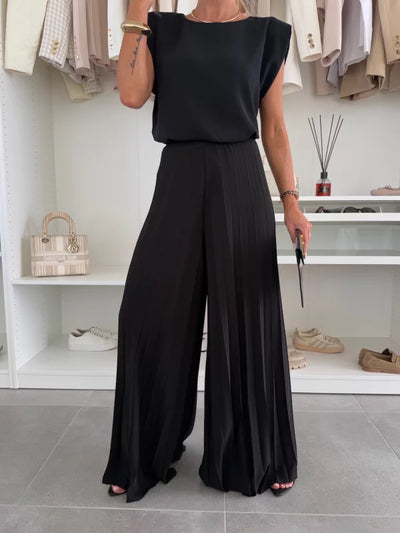 Jowita – Elegancki komplet top + spodnie