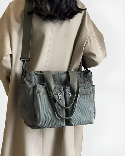 Eufemia – Stylowa torba typu tote z sztruksu