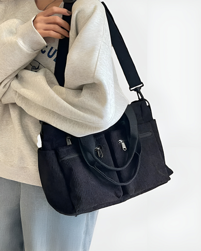 Eufemia – Stylowa torba typu tote z sztruksu